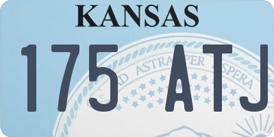 KS license plate 175ATJ
