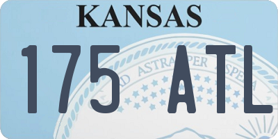 KS license plate 175ATL