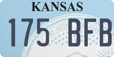 KS license plate 175BFB