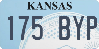 KS license plate 175BYP