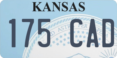 KS license plate 175CAD
