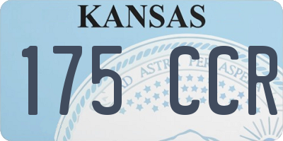 KS license plate 175CCR