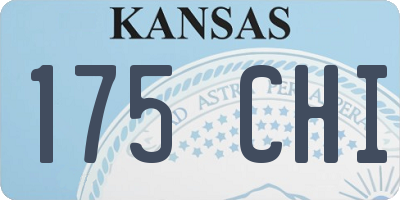 KS license plate 175CHI