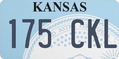 KS license plate 175CKL