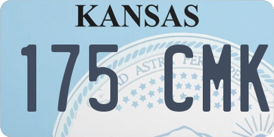 KS license plate 175CMK