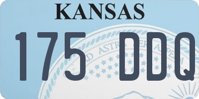 KS license plate 175DDQ