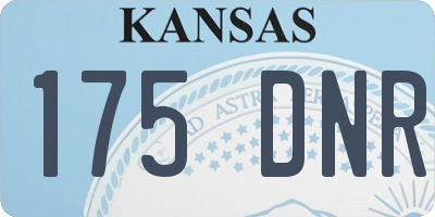 KS license plate 175DNR