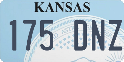 KS license plate 175DNZ