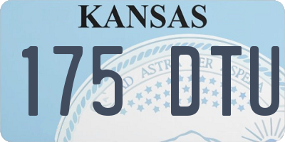 KS license plate 175DTU