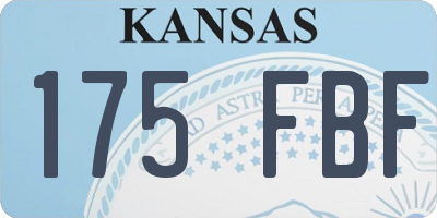 KS license plate 175FBF