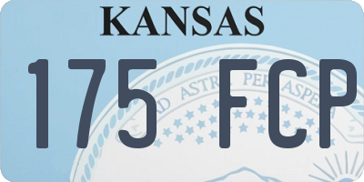 KS license plate 175FCP