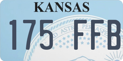 KS license plate 175FFB
