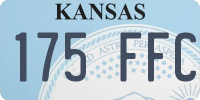 KS license plate 175FFC