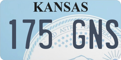 KS license plate 175GNS