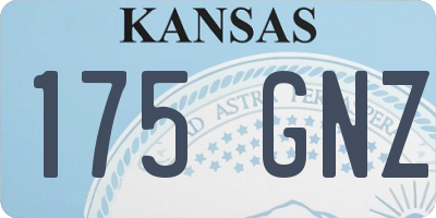 KS license plate 175GNZ