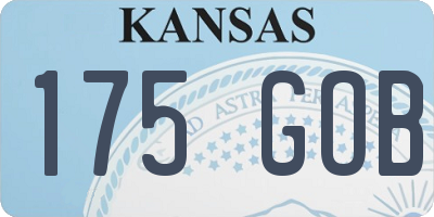 KS license plate 175GOB