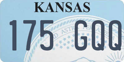 KS license plate 175GQQ