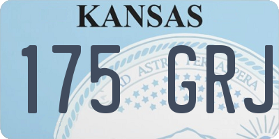 KS license plate 175GRJ
