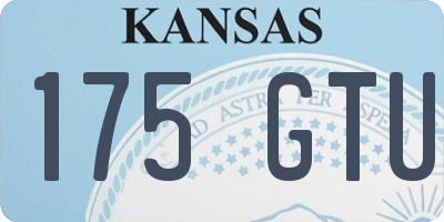 KS license plate 175GTU