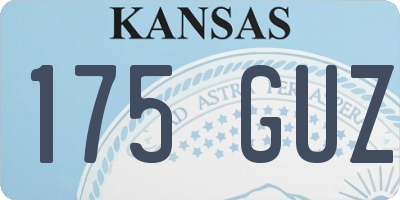 KS license plate 175GUZ