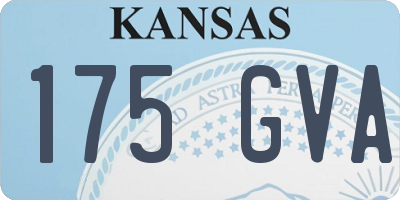 KS license plate 175GVA