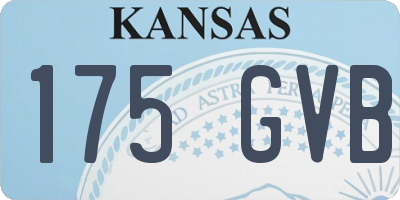 KS license plate 175GVB