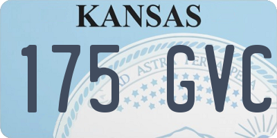 KS license plate 175GVC