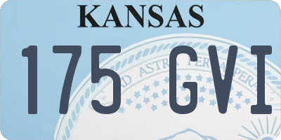 KS license plate 175GVI