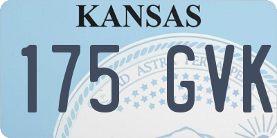 KS license plate 175GVK
