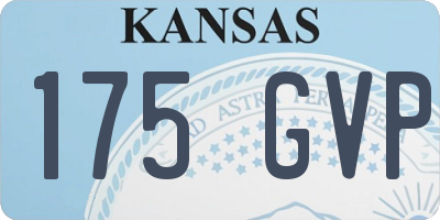 KS license plate 175GVP