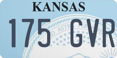 KS license plate 175GVR