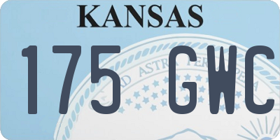 KS license plate 175GWC