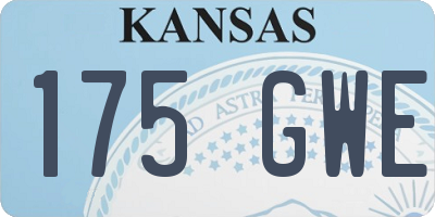 KS license plate 175GWE