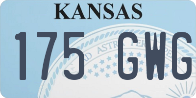 KS license plate 175GWG
