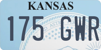 KS license plate 175GWR