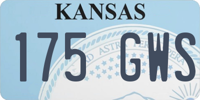 KS license plate 175GWS