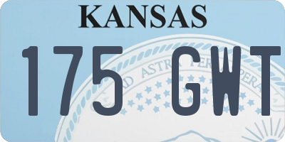 KS license plate 175GWT