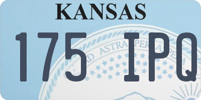 KS license plate 175IPQ