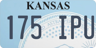 KS license plate 175IPU