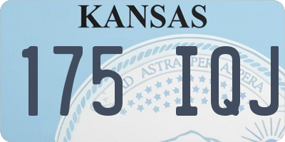 KS license plate 175IQJ