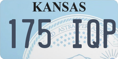 KS license plate 175IQP