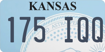KS license plate 175IQQ