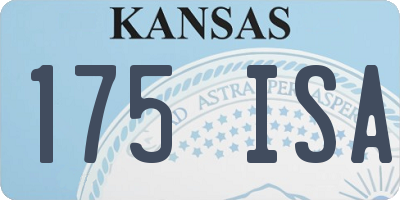 KS license plate 175ISA