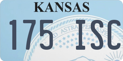 KS license plate 175ISC