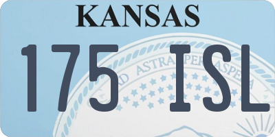 KS license plate 175ISL