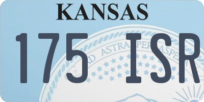KS license plate 175ISR