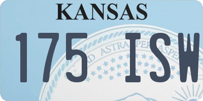 KS license plate 175ISW