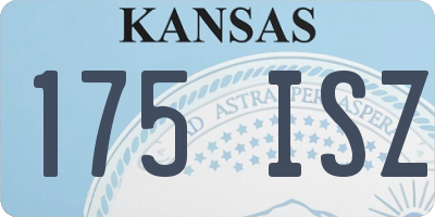 KS license plate 175ISZ