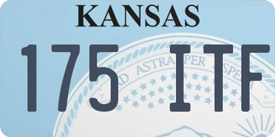 KS license plate 175ITF