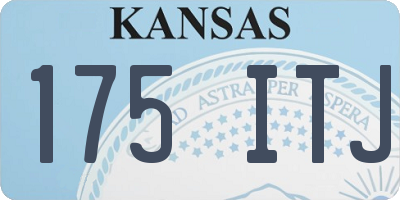 KS license plate 175ITJ